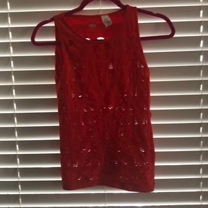 Alo yoga red tank medium